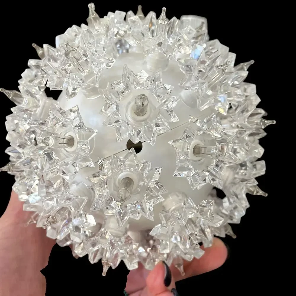 Pottery Barn Lighted Sphere Starlight Ball Cluster White Round Globe Plug In
